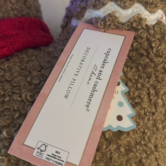 CUPCAKES & CASHMERE
26x19 Oversized Gingerbread Man Pillow - Picture 5 of 12